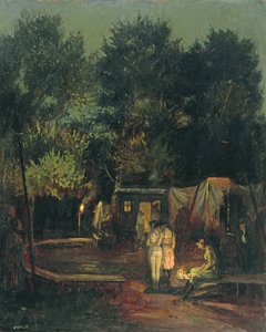 Circus onder bomen, 1912 door Amandus Faure